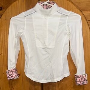 Equestrian girls long-sleeved show shirt